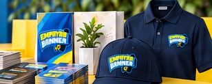 Visual contoh merch Empayar Banner